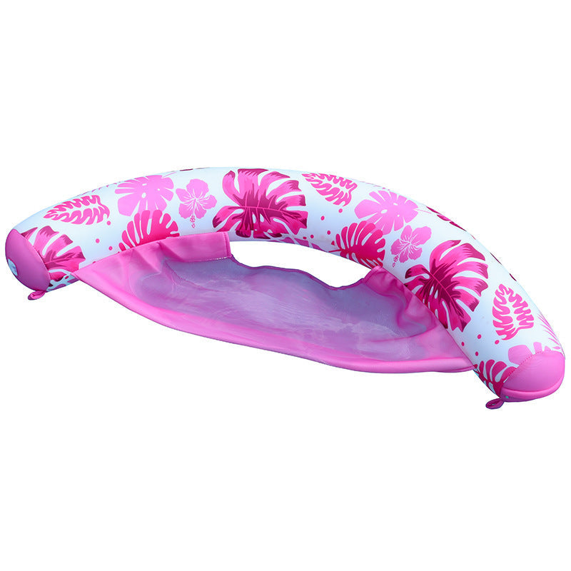 Espreguiçadeira Flutuante para Piscina com Suporte em Malha para Conforto Refrescante
