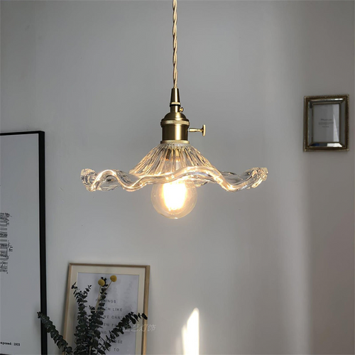 Larella – květinové skleněné závěsné svítidlo s hřejivou atmosférou a LED E27 Ormexis