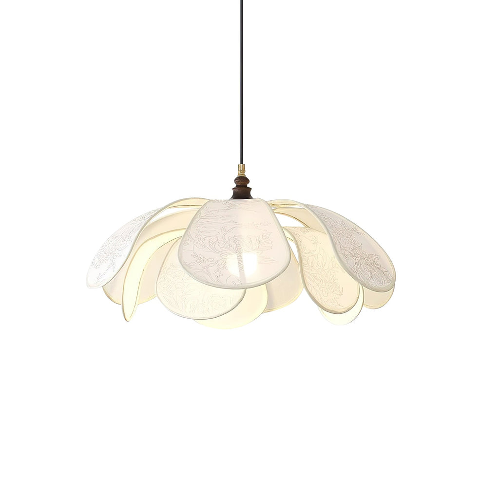Lampa suspendată florală Liora Bloom cu design modern, compatibilă cu LED E26/E27