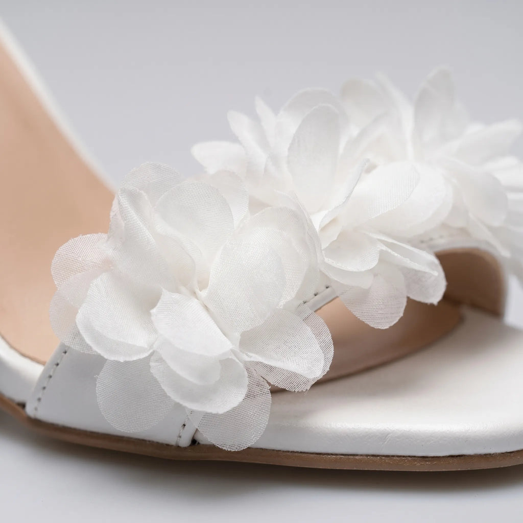 Block Heel Floral Sandals -  Attending Summer Events - Ormexis