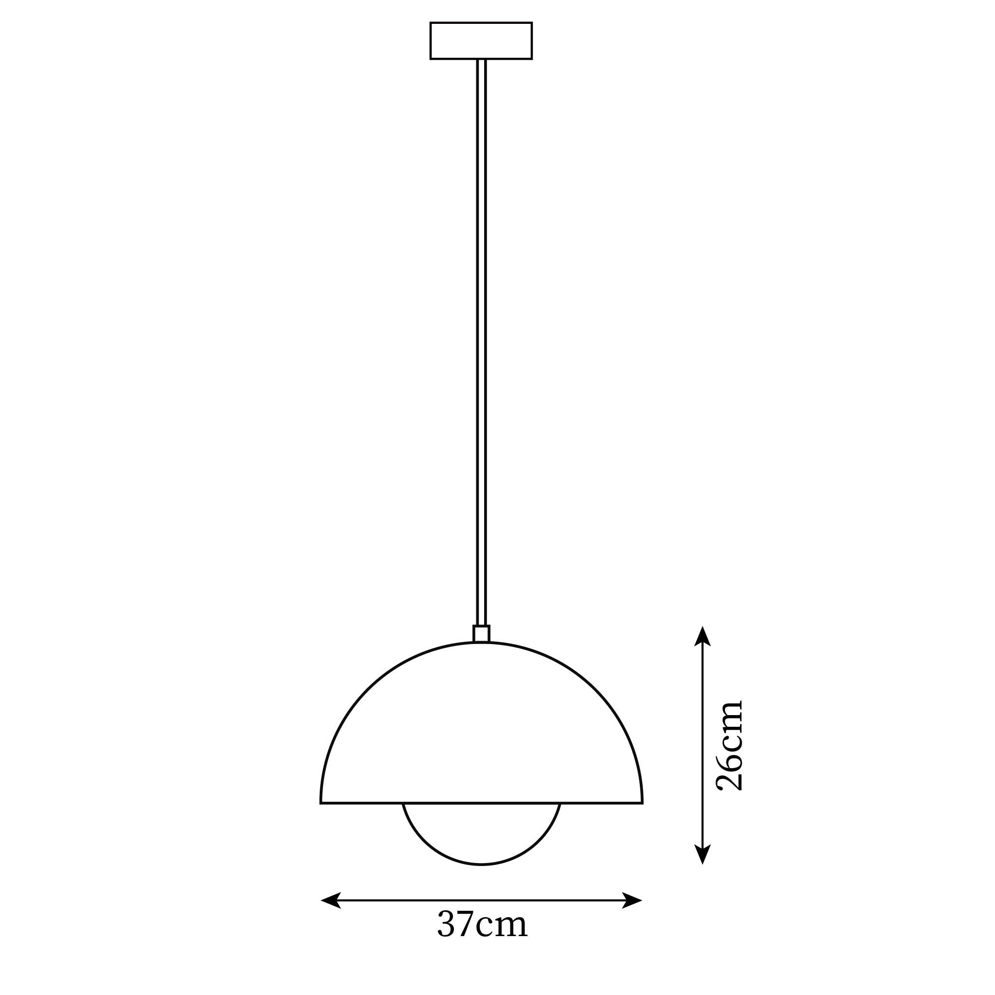 Eclipse Dome Pendant Light | Ormexis