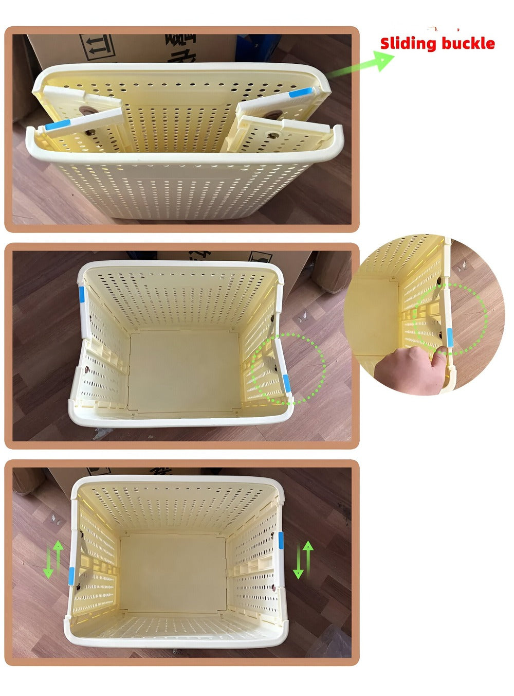 Cesto de Roupa Dobrável FoldEase com Rodas para Transporte Fácil