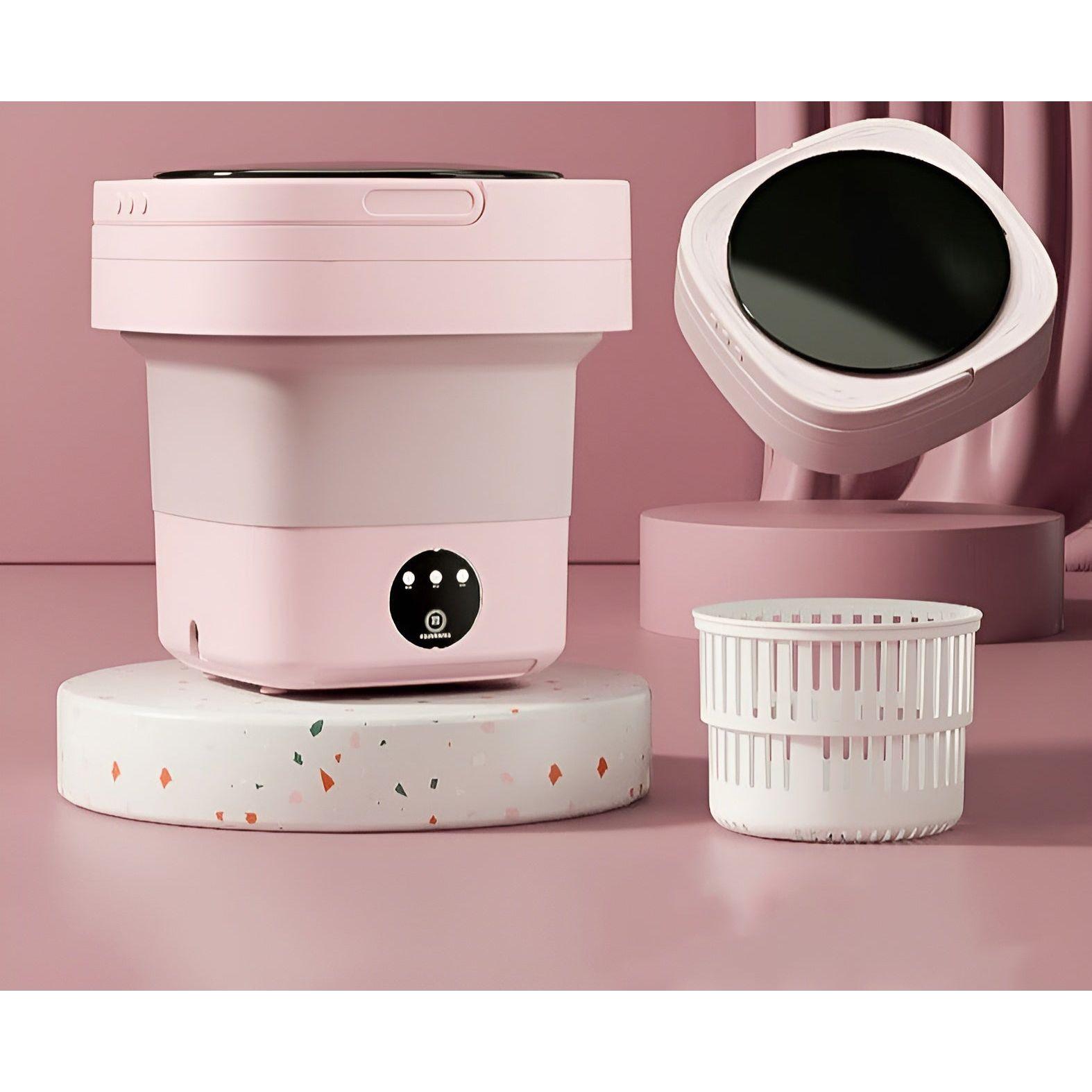 FoldaBowlifte Mini Lave-Linge et Sèche-Linge, Solution de Blanchisserie Ultra-Compacte et Portable
