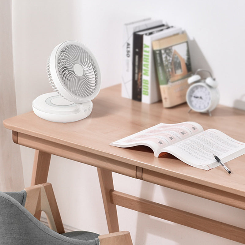 Foldable Table Fan With Adjustable Airflow And Night Light