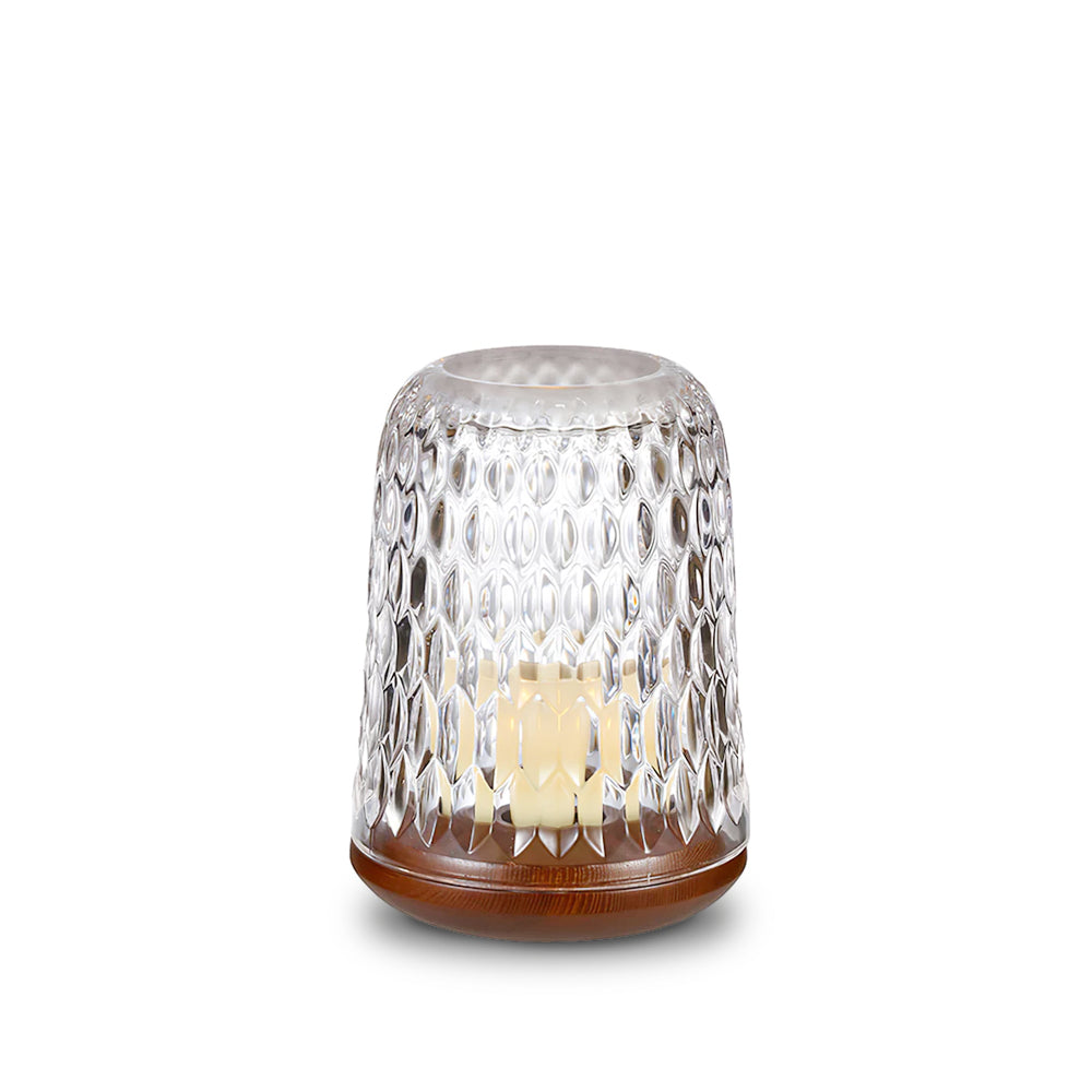 Lampe en verre à texture diamantée | Ormexis