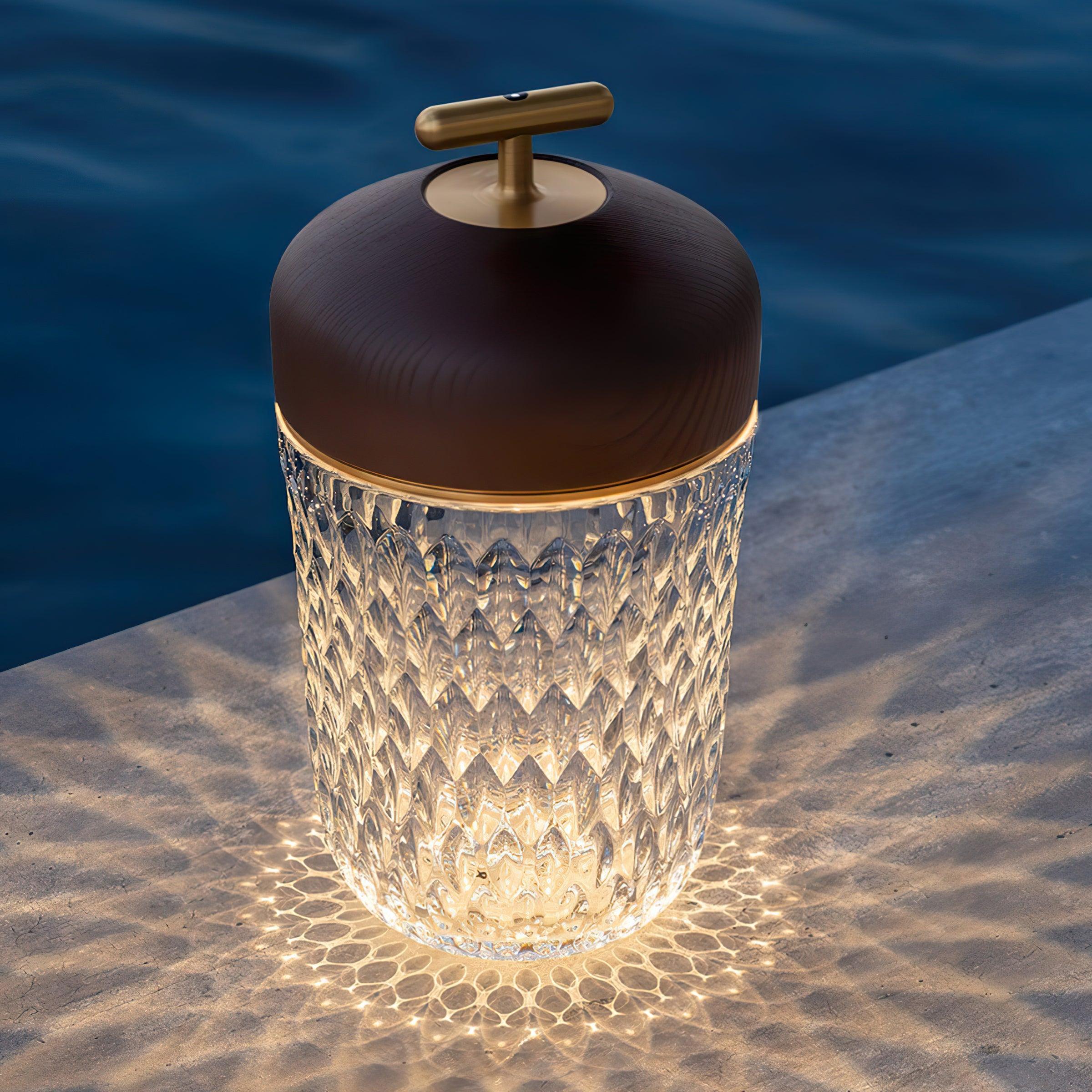 Stolní lampa Křišťálový žalud | Ormexis