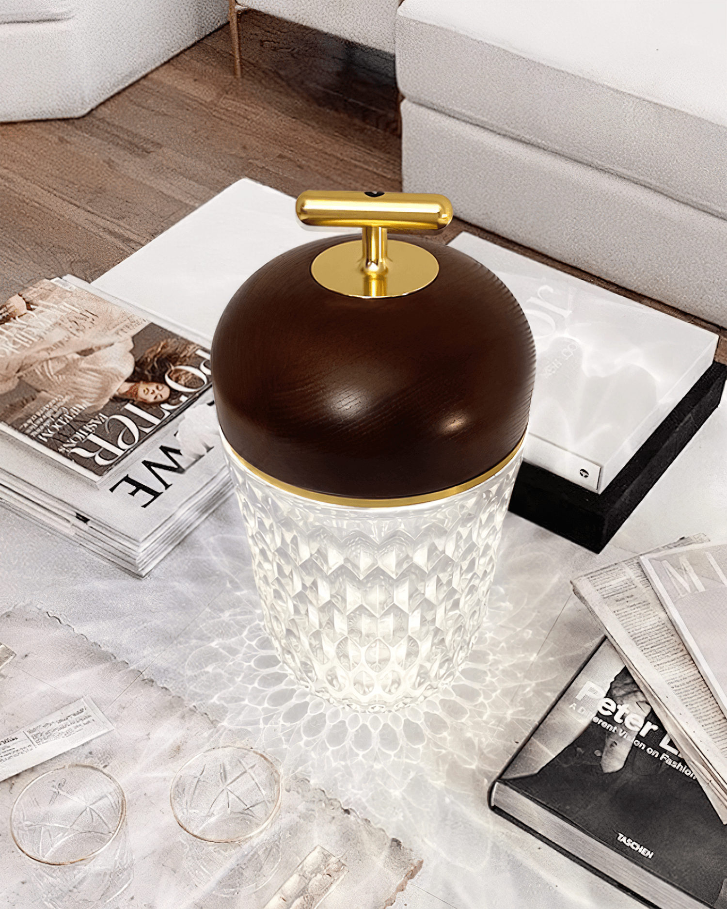Stolní lampa Křišťálový žalud | Ormexis
