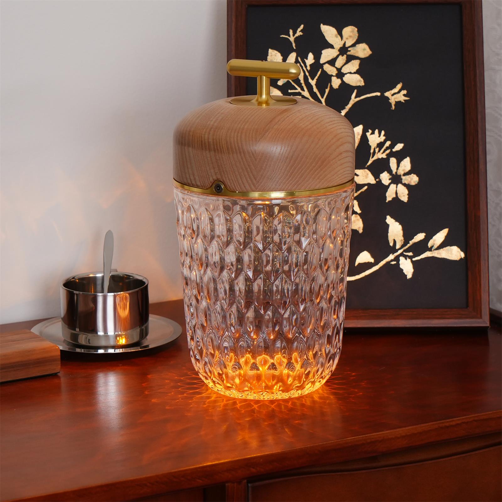 Stolní lampa Křišťálový žalud | Ormexis
