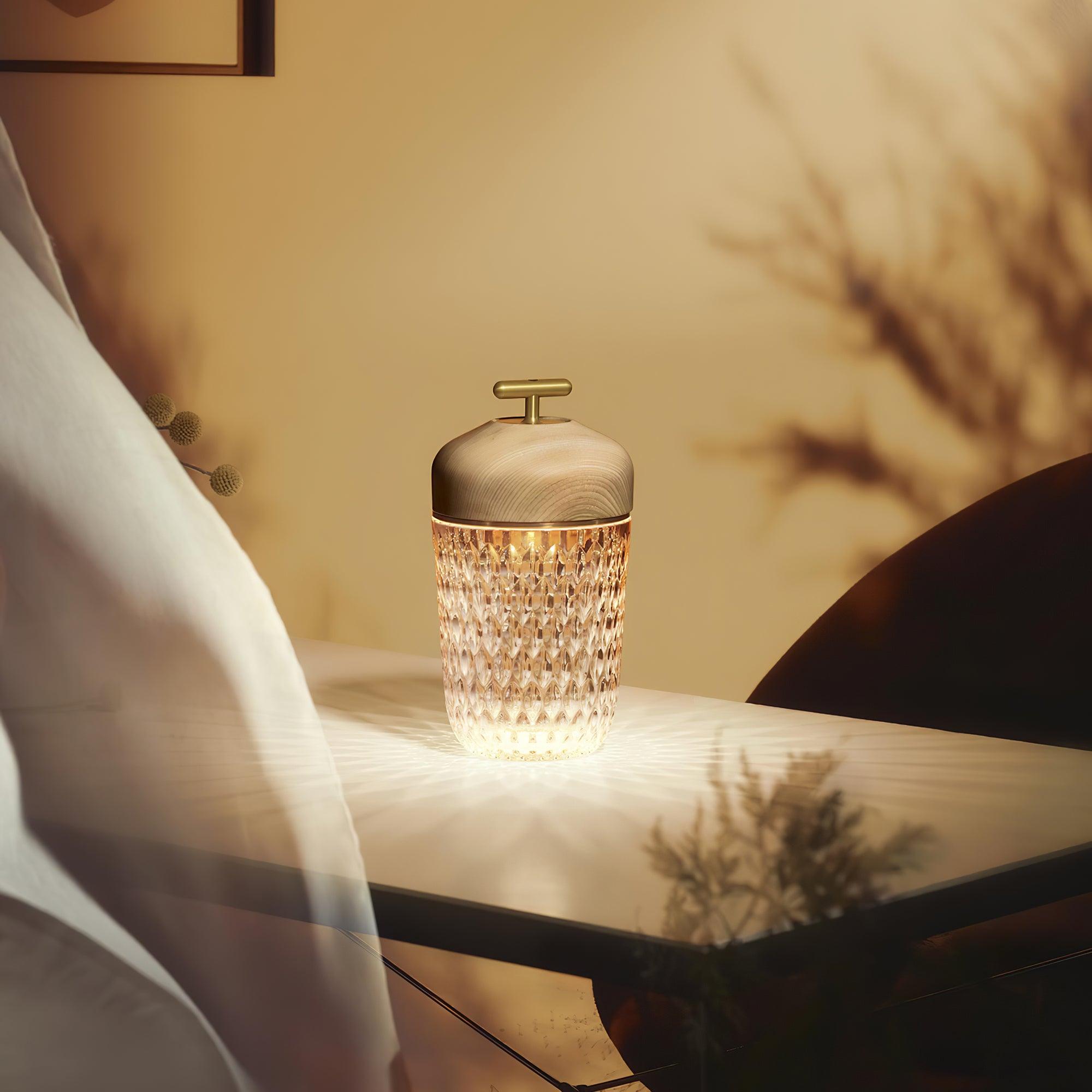 Stolní lampa Křišťálový žalud | Ormexis