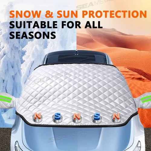 Housse de pare-brise toutes saisons FrostGuard Pro avec fixation magnétique, protection à 5 couches Ormexis