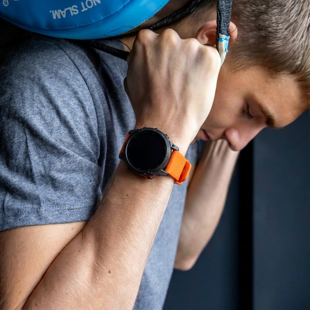Pulseira de Substituição em Silicone Laranja para Garmin Fenix 7