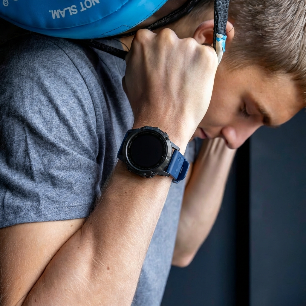 Banda de silicona azul oscuro para Garmin Fenix 5 Plus y Fenix 6 Pro