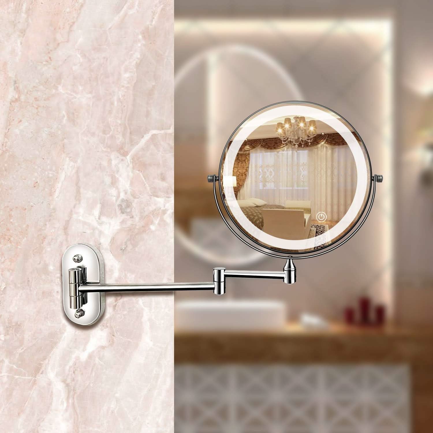 NovaGlow LED 5-fach Vergrößerungsspiegel Lampe für Make-up-Profis und den Heimgebrauch