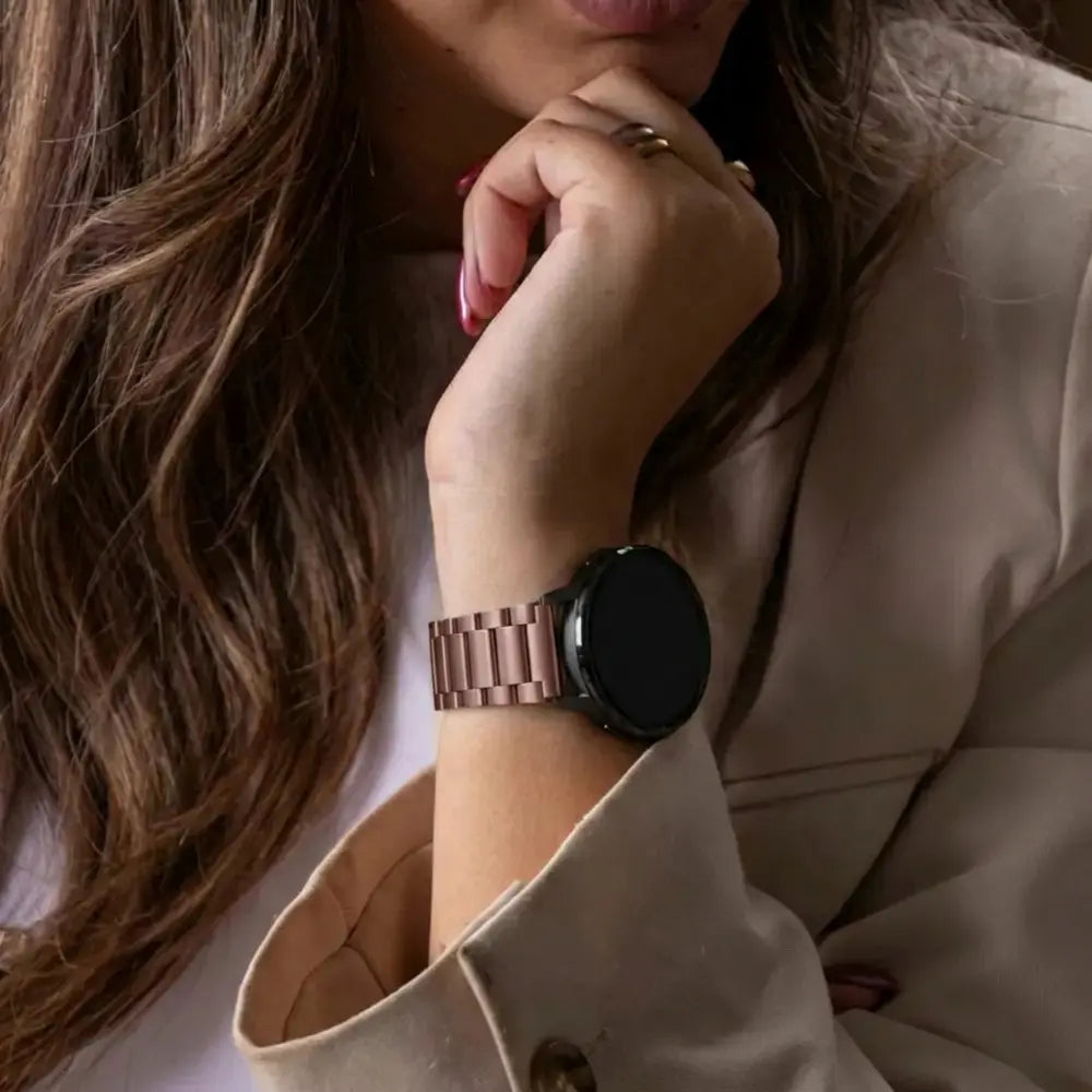 Bronzefarbener Gold-Gliederarmband für Samsung Galaxy Watch 3 41mm