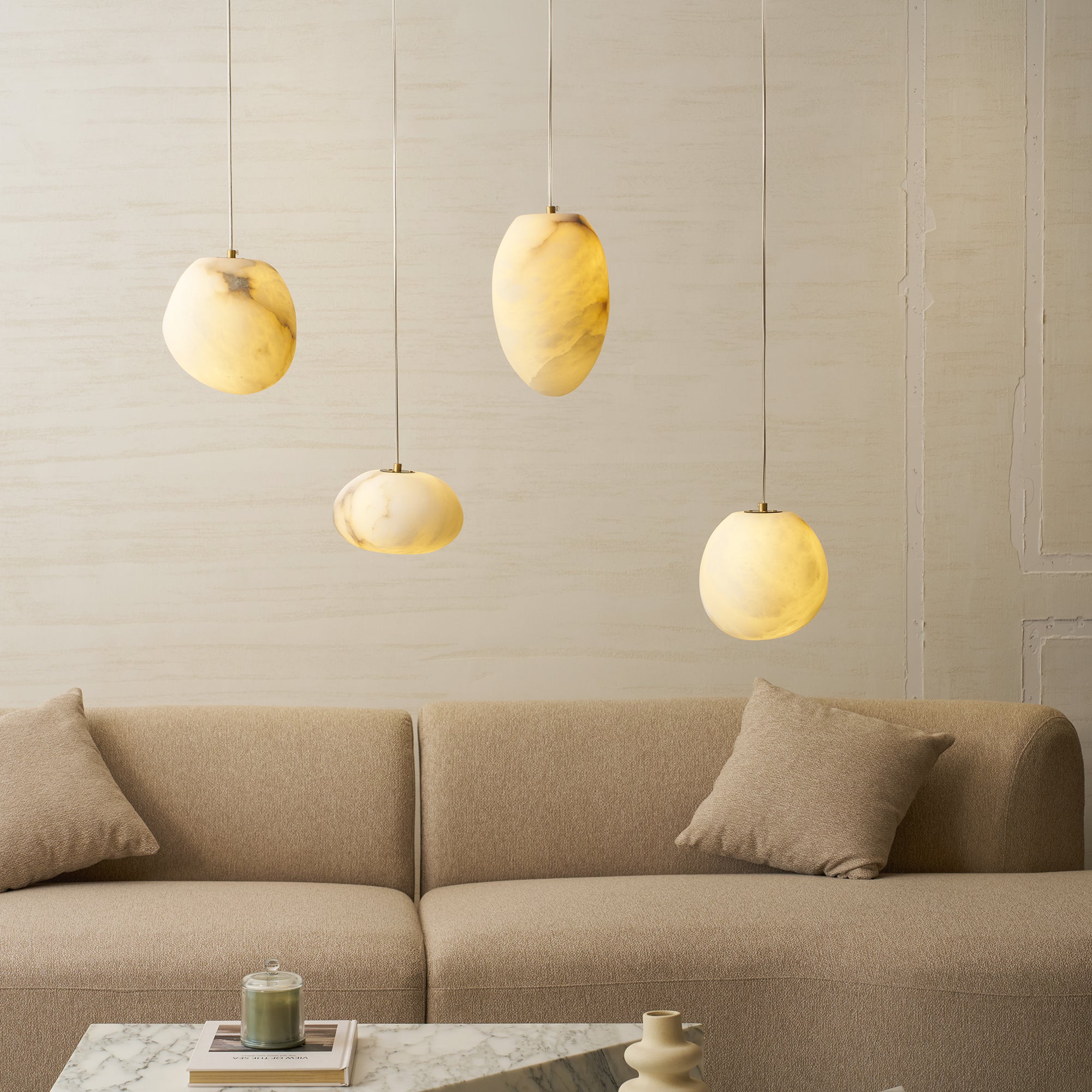 Ethereal Stone Pendant Light | Ormexis