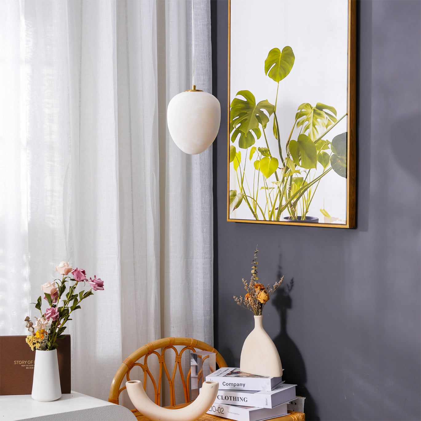 Ethereal Stone Pendant Light | Ormexis