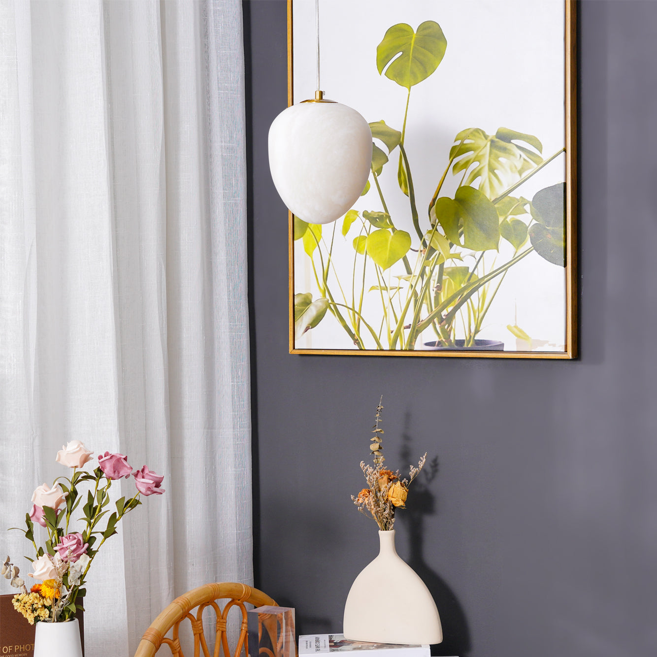 Ethereal Stone Pendant Light | Ormexis