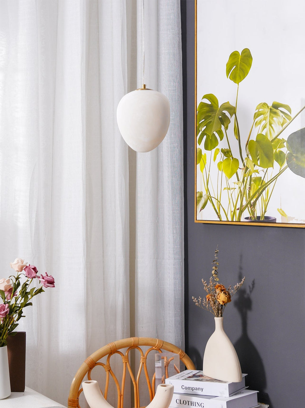 Ethereal Stone Pendant Light | Ormexis