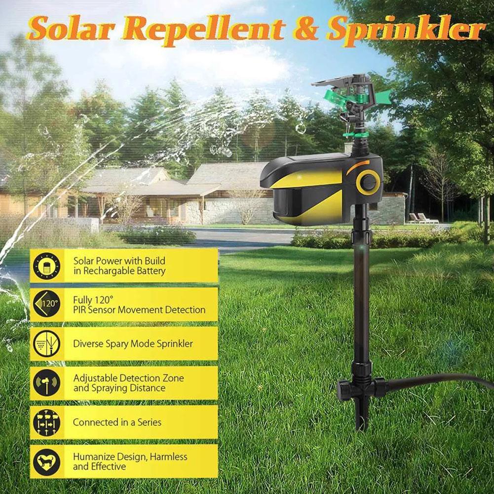 Garden Guardian Bewegungsmelder-Abwehrsprinkler mit Solarenergie