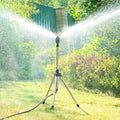 Sistema de Riego para Jardín: Aspersor con Trípode y Rotación de 360 Grados, Ajustable