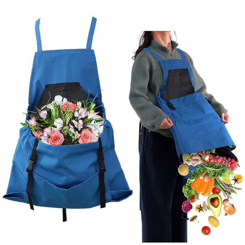 Waterproof Oxford Gardening Apron With Pockets And Adjustable Fit For Women