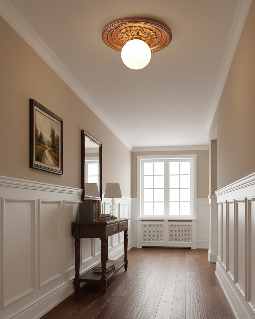 Rosette Orb Flush Mount | Ormexis