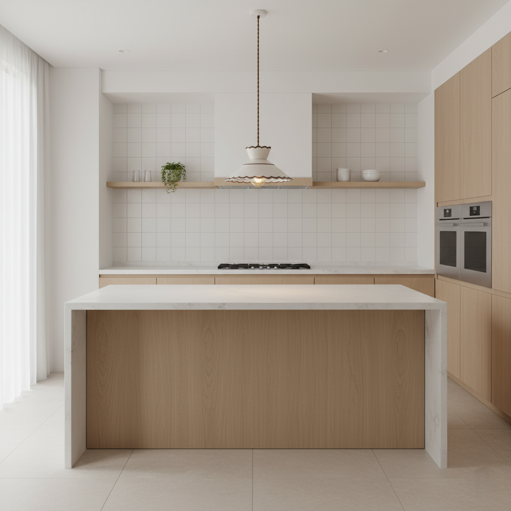 Pendelleuchte im Landhausstil mit Muschelrand | Ormexis
