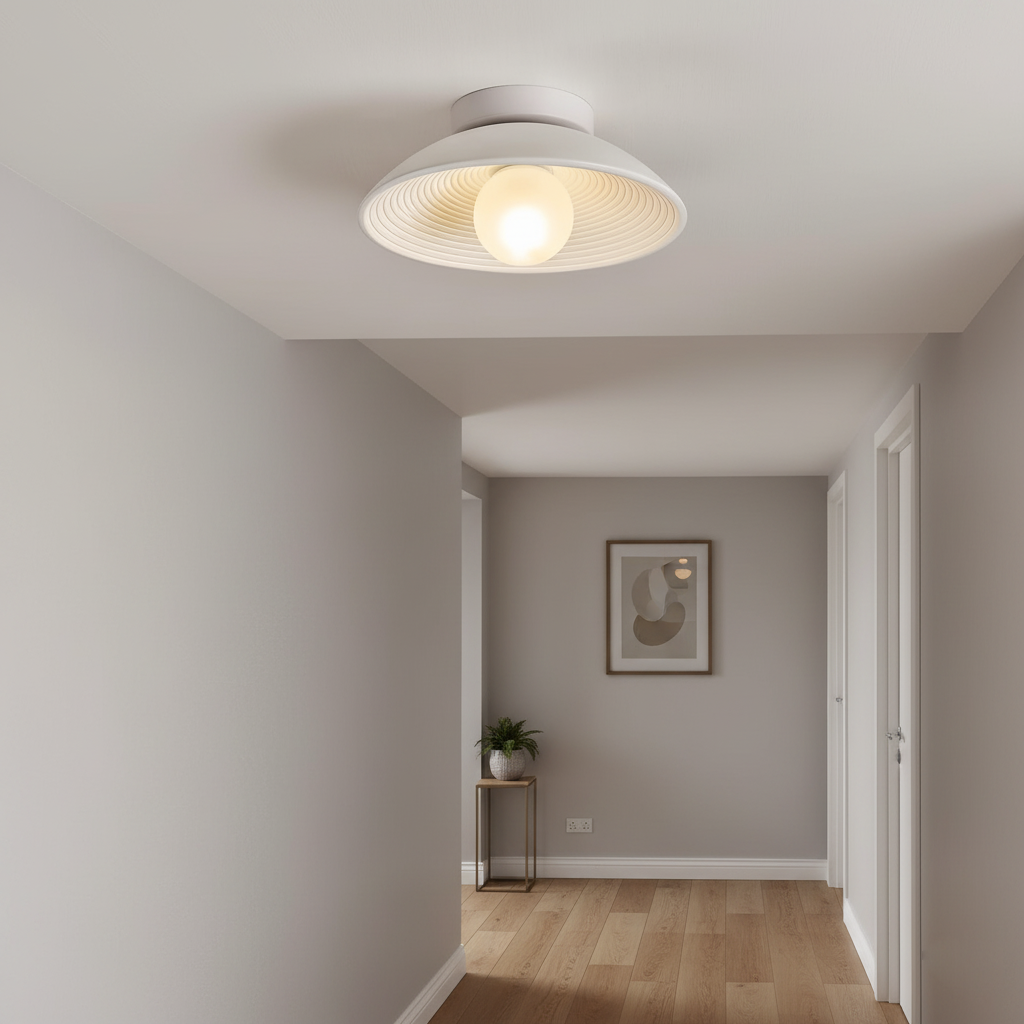 Circular Wooden Flush Mount Light | Ormexis