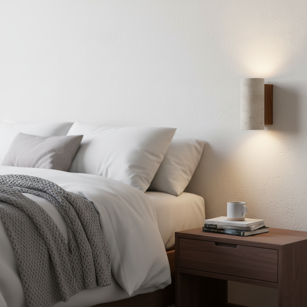 Travertine Cylinder Wall Sconce | Ormexis
