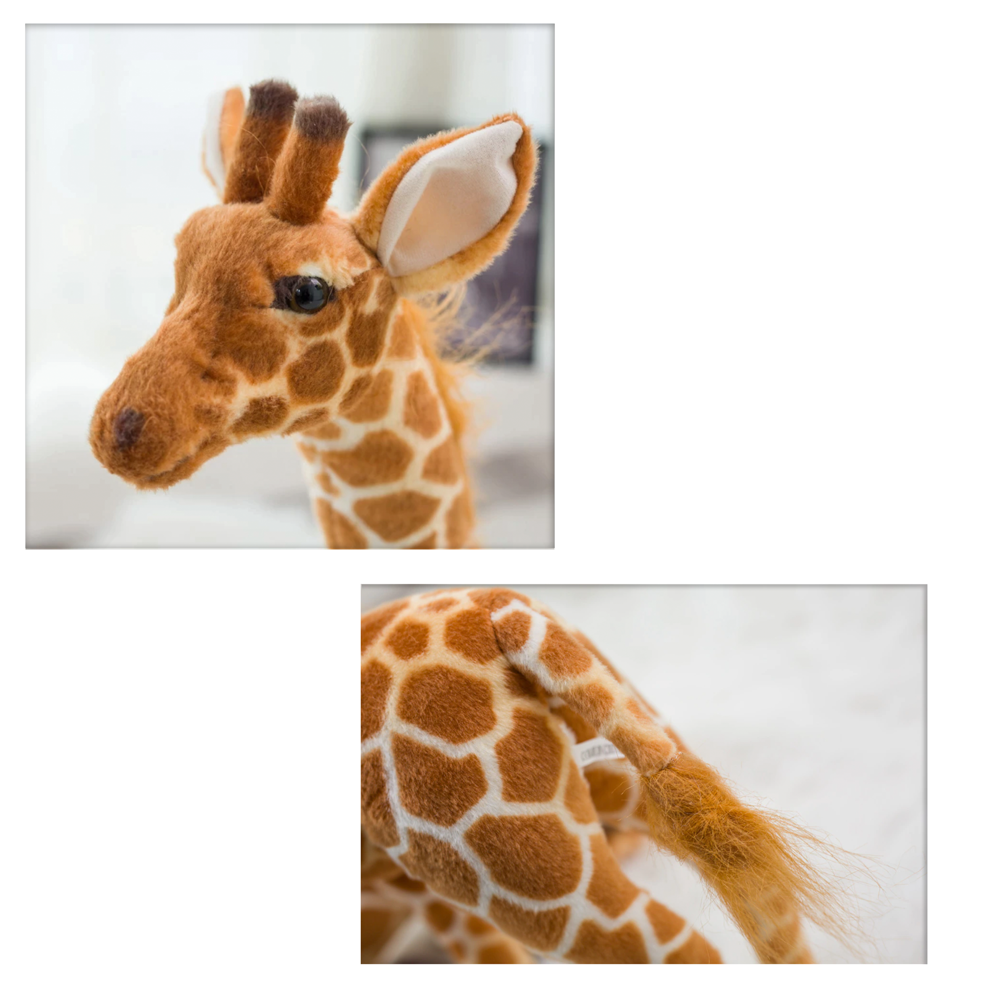 Peluche girafe surdimensionnée pour câlins chaleureux et moments de jeu