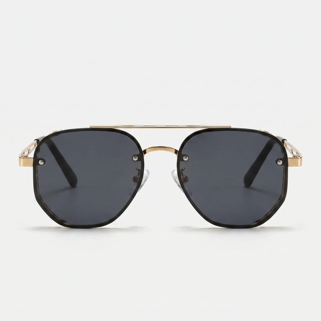 Geometric Aviator Sunglasses -  Driving In Sunlight - Ormexis