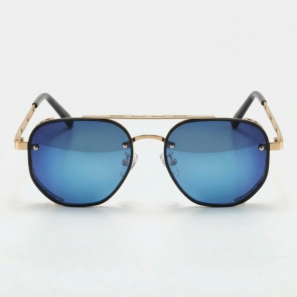 Geometric Aviator Sunglasses -  Driving In Sunlight - Ormexis