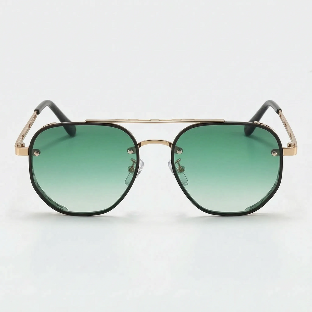Geometric Aviator Sunglasses -  Driving In Sunlight - Ormexis