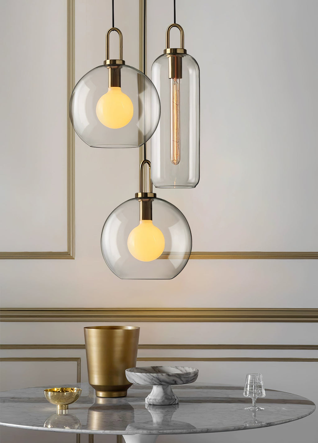 Modern Pendulum Glass Pendant Light | Ormexis