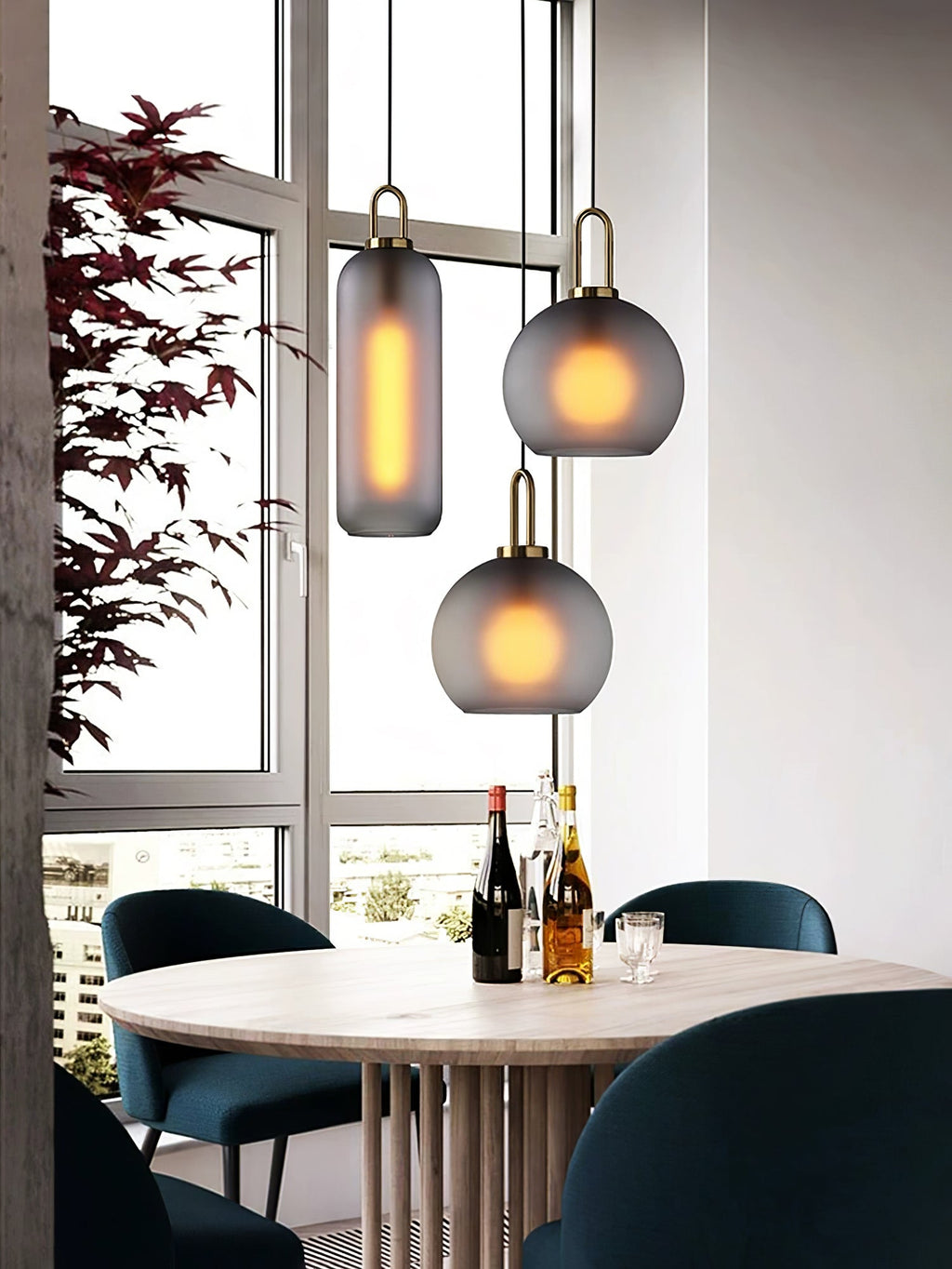 Modern Pendulum Glass Pendant Light | Ormexis