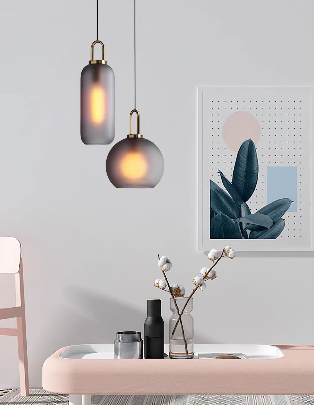 Modern Pendulum Glass Pendant Light | Ormexis