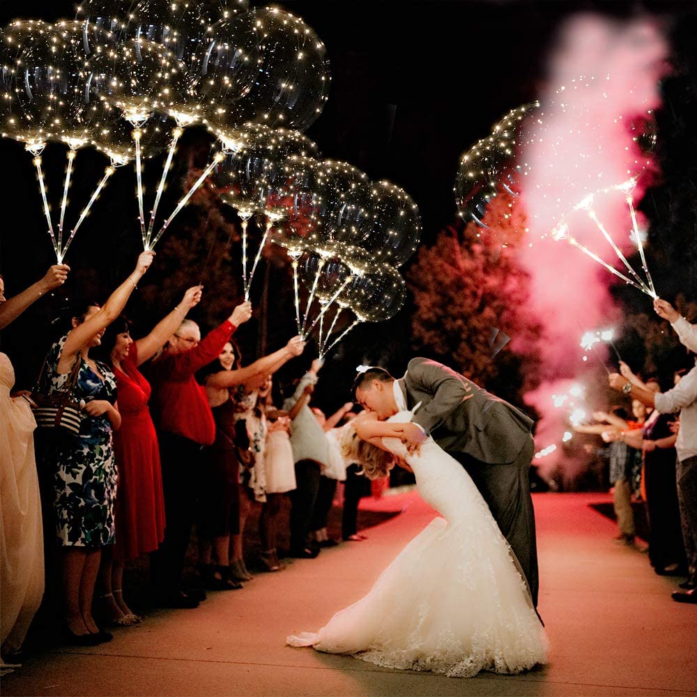 Luminous LED Balloons For Memorable Celebrations With Customizable Lights And Durable Decor