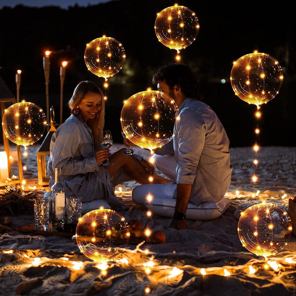 Luminous LED Balloons For Memorable Celebrations With Customizable Lights And Durable Decor