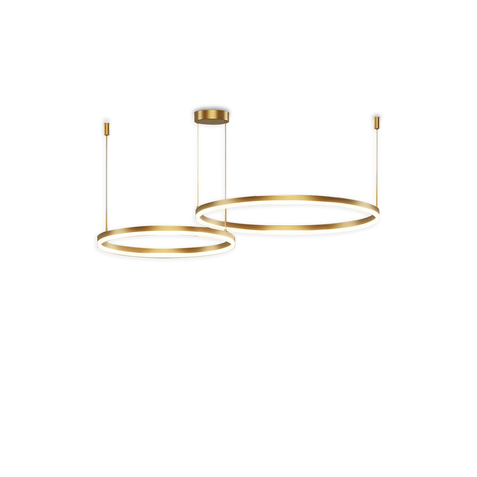 Sleek Ring Chandelier Wireless Ceiling Light With Built In LED