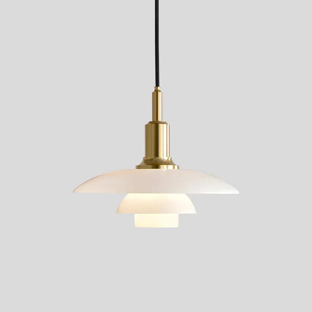 Danish Style Glass Pendant Light for Kitchen, Designer Ceiling Fixture