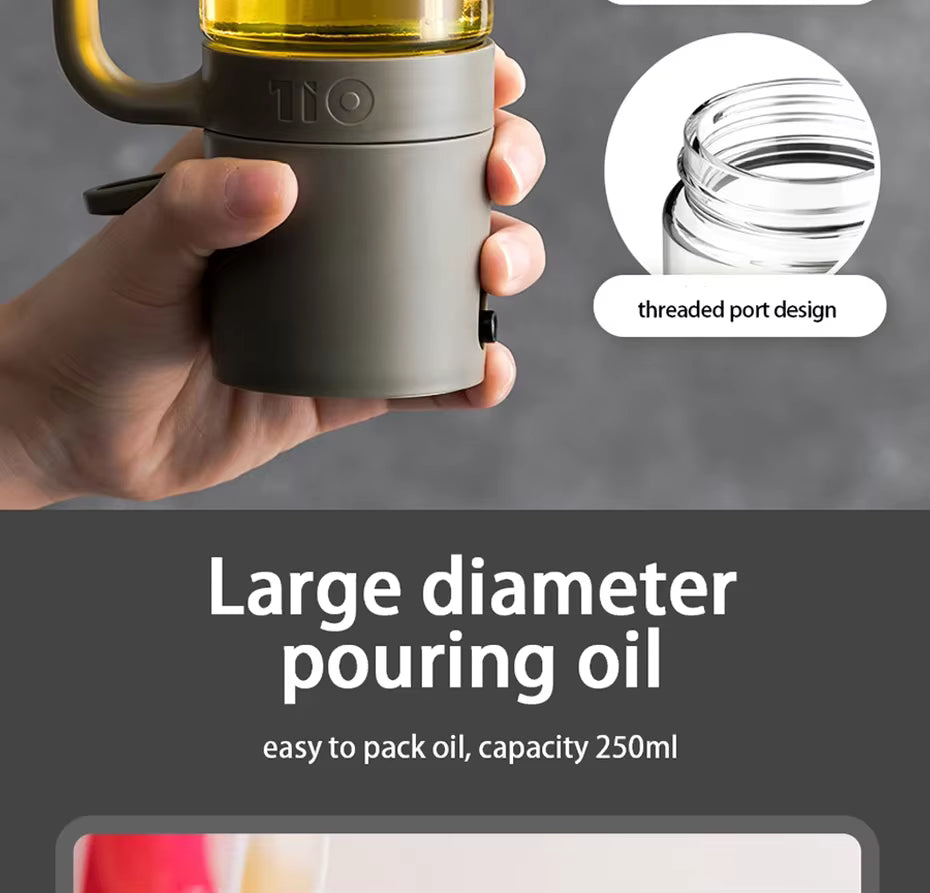 Spryskiwacz do oleju Gourmet Mist z ergonomiczną rączką do zdrowego gotowania