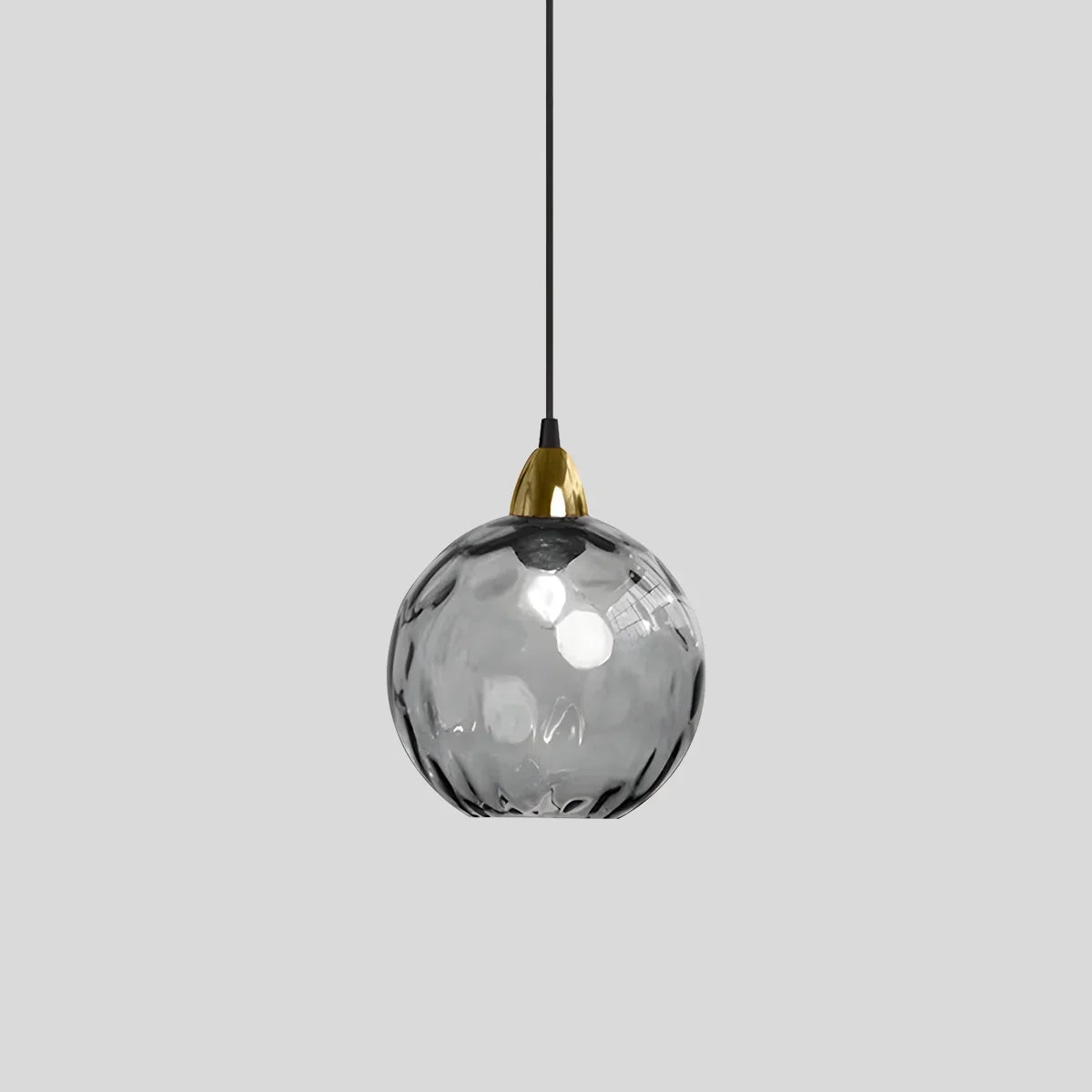 Vivid Glass Orb Pendant Light In Living Room Ceiling