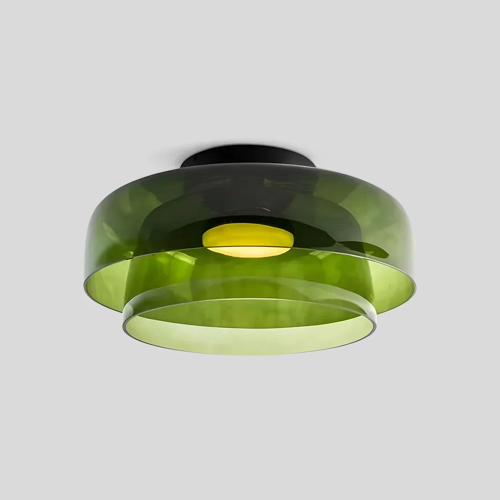 Koselig soveromstaklampe med farget glassglød