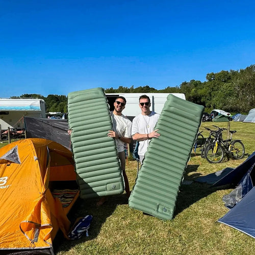 GreenCloud opblaasbaar kampeermatje met ingebouwd kussen voor comfort in de buitenlucht Ormexis