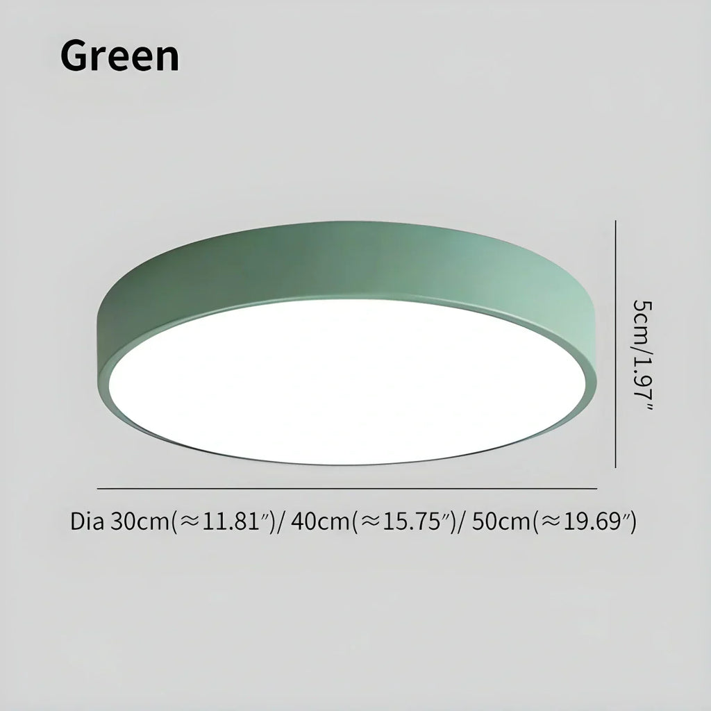 LED stropní světlo Macaron minimalistické kruhové svítidlo pro moderní interiéry