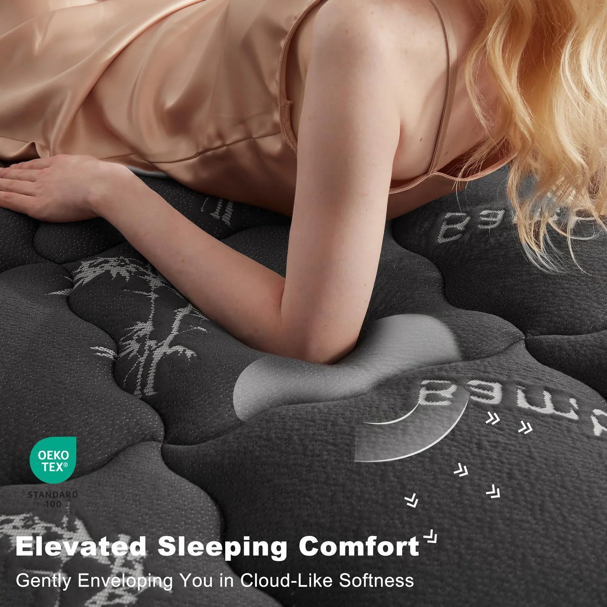 EcoComfort Collection Quilted Waterproof and Breathable Mattress Protector Bamboo Viscose