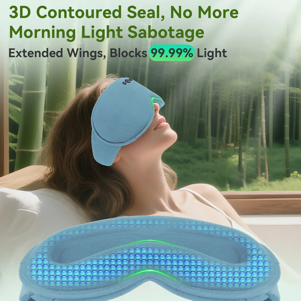 DreamEase Bluetooth 3D Sleep Mask With Light Blocking And Music