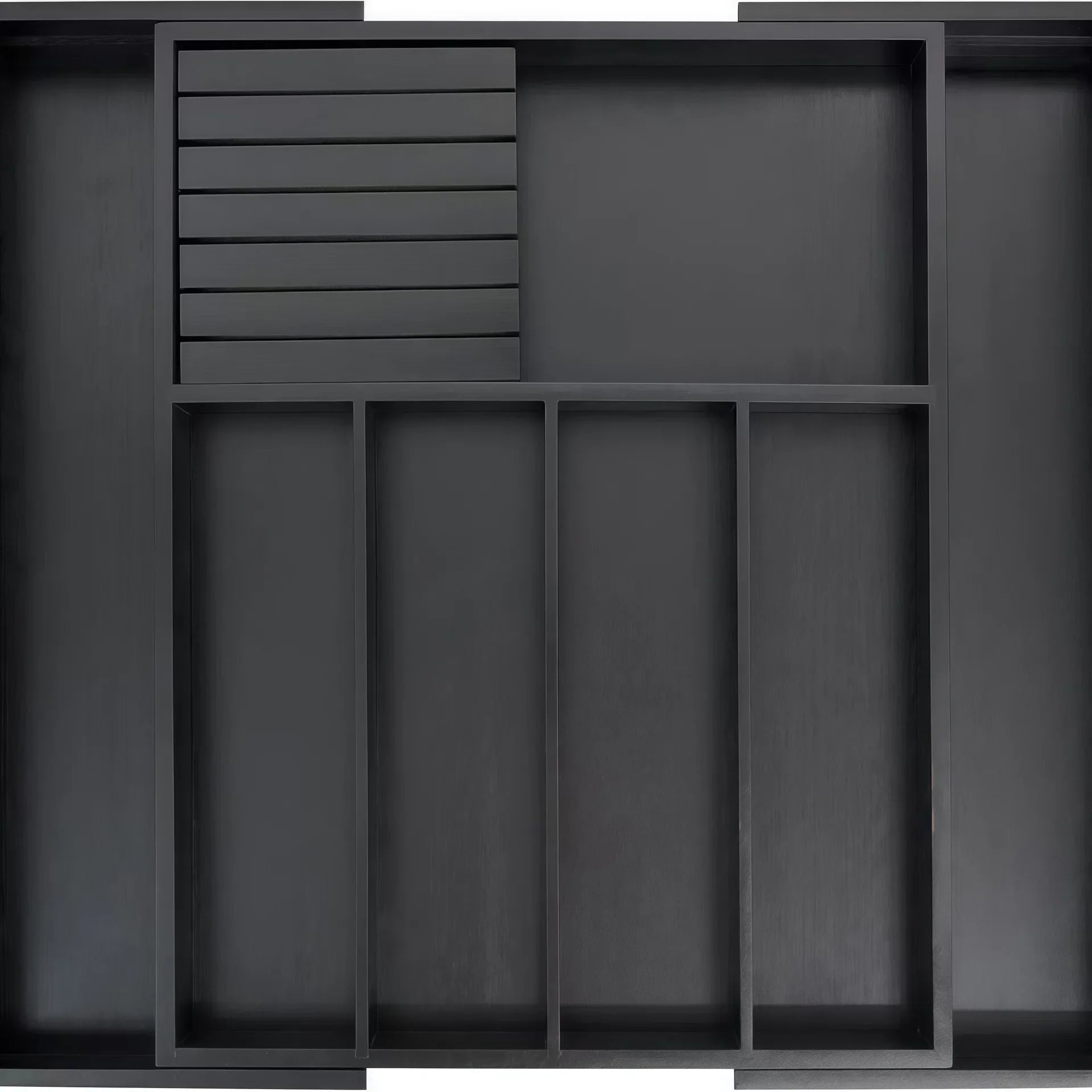 EcoCraft Bamboo Organizer For Drawers With Adjustable Compartments