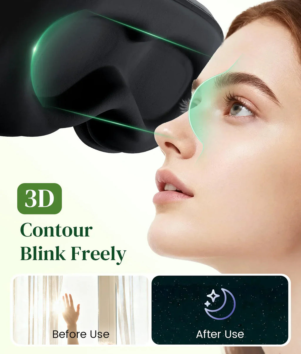 Maschera per gli occhi wireless Serenity Collection con Bluetooth 5.4 per un sonno riposante