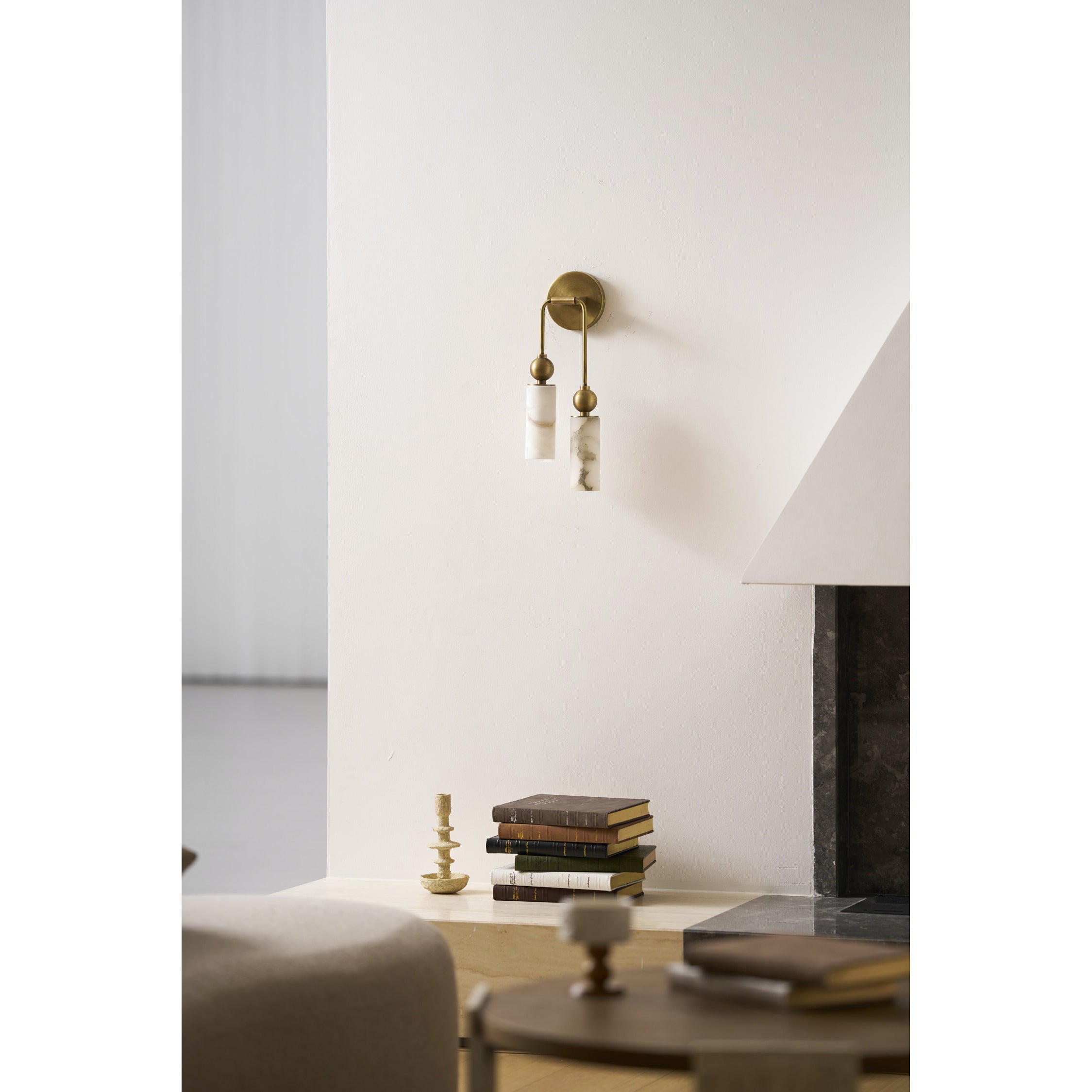 Nástěnné svítidlo Lunara Alabaster | Ormexis